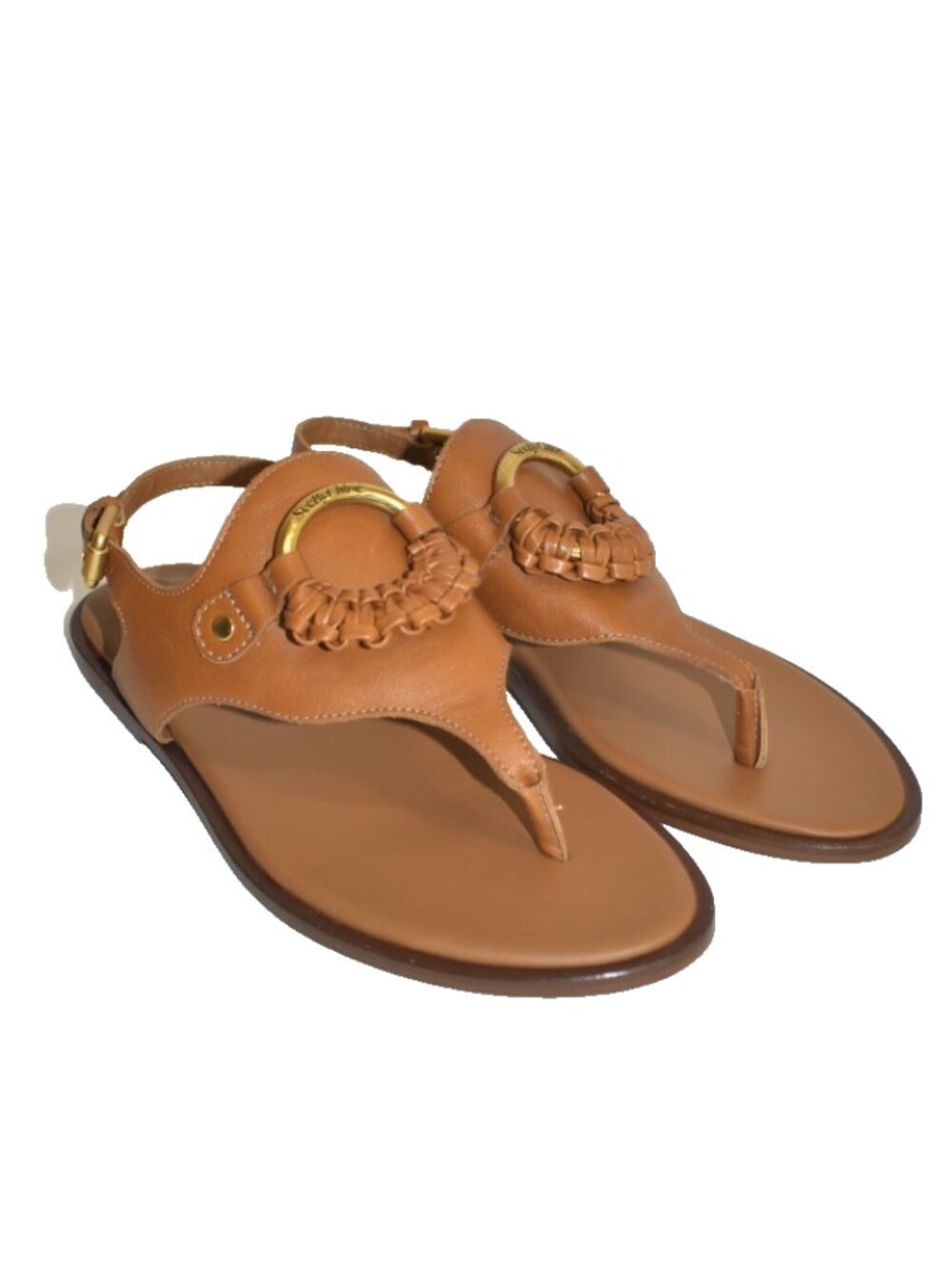 New! See By Chloe Women Sandals SB36131A Brown 38 EU 8 US DD36